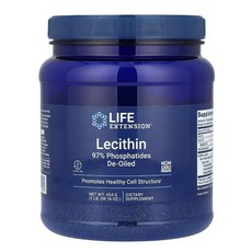 라이프익스텐션 레시틴 파우더 Lecithin 포스파티드 레시틴보충제, 454g, 1개