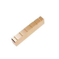 Guyker 43mm 기타 너트-6 현 일렉트릭베이스 기타와 Guyker 43mm Guitar Nut - Pre-Slotted Brass Nuts Replacement Compat, 1개, 43mm 브라스 - 오리지널