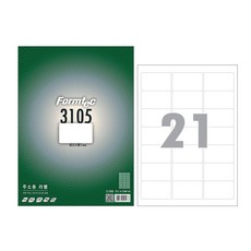 폼텍 라벨지 LS-3105 100매, 100개, 21개