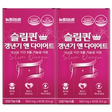 뉴트리셋 여성 갱년기 다이어트 체지방 감소 카테킨 중년 복부지방 뱃살 내장지방 관리 보조제, 2개, 60정