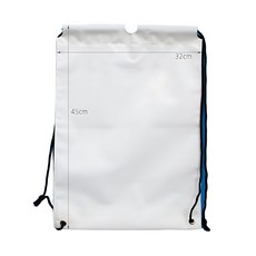 여름학교 네임펜 그리기수업용 무지 비치백팩/ 어린이체험행사 축제행사장용 방수가방DIY, 5개, 무지화이트