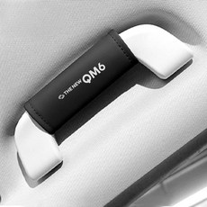 [비브랜드] 라미몰 실내 손잡이 오염방지 가죽 커버 로고 인테리어 용품 QM6 호환, 베이지