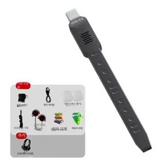 전자 피리 악기 리코더, 1개, 스탠다드 L1 쿨블랙+헤드폰