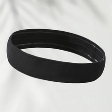 防滑矽膠吸汗帶男士女士吸汗方向運動跑步籃球足球羽毛球, 1個, 40毫米黑色