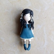 다양한 종류의 플라스틱 소녀 귀여운 런던 그리기 키 체인 새로운 시리즈 선물, 01 random 1pcs