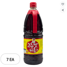 뚜레반 고추맛기름, 7개, 1.8L