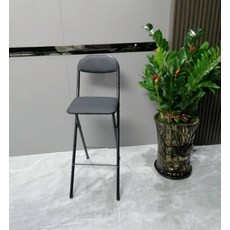 머스코 가정용 바의자 낚시의자 바체어 하이체어 휴대용 바스툴, 60cm 블랙 쿠션