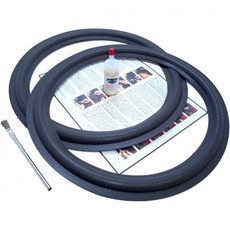 표준 15인치 스피커 폼 서라운드 엣지 수리 키트 - 2개의 폼이 측정값과 일치하는 다양한 브랜드 및 모델의 일반적으로 사용되는 수십 개의 스피커에 장착됩니다