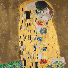 모모픽스페인팅 DIY명화그리기 60x75cm, WH01 클림트 키스