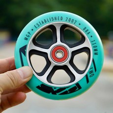 MGP 익스트림 스쿠터 바퀴 110MMX24MM 블랙 프로 프로페셔널 고탄소강 팬시, 소라 다크실버110mm 1개
