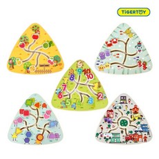 원목길따라가기5종세트 영유아유치교구 원목교구 미로놀이 퍼즐놀이, 1개