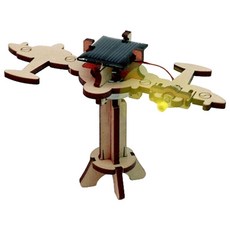 과학실습 태양광 발전기 회전하는 비행기 조립키트 과학완구 과학체험키트 과학교실, 3개