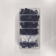 디어소엘 자동차 차량용 고정핀 패스너 리벳, 1세트, 블랙