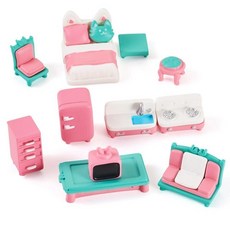 해외 Magibeads 레진 미니 꽃병 식물 화분 미니어처 인형의 집 액세서리 가구 장식품 데스크탑 식기 소품 장식 공예품 성인용 그린 핑크 10개 미국매장정품+ 1725387, 핑크 시안.