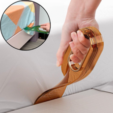 삐져나온 침대시트 간편정리 침대주걱, 1개, 그린+퍼플