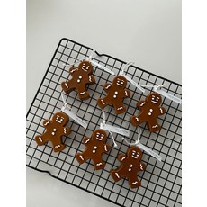 룩앳미타임 진저맨캔들 크리스마스 캔들 연말선물 향초, 블랙체리, 초코