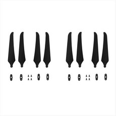 10 인치 프로펠러 2 페어 (2CW+2CCW) F1051 유리 섬유 나일론 FPV 장거리 드론 프로펠러 부품, 2 블레이드, 검은색