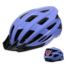 AISSTXOER 남성 및 여성용 성인용 자전거 헬멧 헤드 56-62cm - USB 충전식 후면 LED 조명 조절 가능한 핏 시스템 탈착식 세탁 패딩 남성용 헬멧, 퍼플