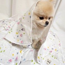 해피앤퍼피 시원한 강아지이불 20가지 디자인 강아지 고양이 여름 인견블랭킷 오가닉블랭킷 낮잠이불 담요, 꿈나라(인견)