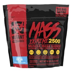 Mutant Mass Extreme 2500肌肉增強劑 餅乾與奶油口味, 1個, 2.72kg