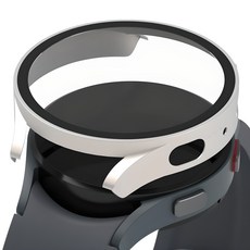 로랜텍 스마트워치 케이스 풀커버 액정보호 강화유리필름 세트, 화이트골드, 1세트