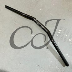 CJ 自行車手把 28mm 22mm 碳纖維材質, 1個, 黑 碳纖維
