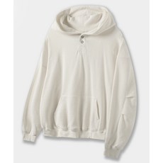 브랜드정품 디미트리 블랙 와플 헨리넥 후드 티셔츠_네추럴 346844