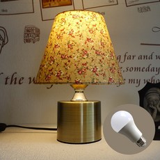 보성조명 국내생산 루비아 스탠드 온오프 스위치 LED 스탠드 조명 3종 (LED 전구증정), 미니플라워