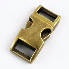 2/5/10Pcs 10mm 3/8 인치파라코드 팔찌 용 금속 사이드 릴리스 버클 애완 동물 목걸이 걸쇠 DIY 웨빙 야외, 03 10mm 10Pcs, 01 Bronze