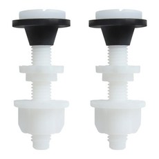 2PCS 변기 물탱크 고정 키트 고정 볼트 플라스틱 변기 물탱크 나사로 누수 및 풀림 방지, 1세트