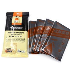 & 개인 포장 비상 화장실 대변 소변 겸용 남녀 겸용 휴대 화장실 응고제