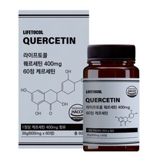 퀘르세틴 케르세틴 400mg 60정, 1개