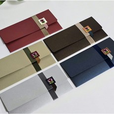 미니자수 핸드메이드 용돈봉투B_현금 예단, 골드리프, 1개