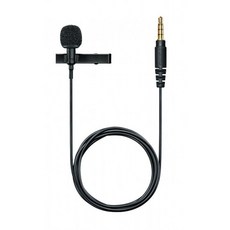 Shure MVL 아이폰 및 태블릿용 Lavalier 마이크 - 비디오 녹화 블로깅용 외부 클립 온 미니 라펠 마이크 3.5mm 커넥터 윈드스크린 마운트 휴대용 파우치 포