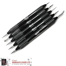 AP 雙頭鐵製壓紋原珠轉印筆(5種規格) 美術轉印工具，雙頭設計，多種規格可選, 1個, 605