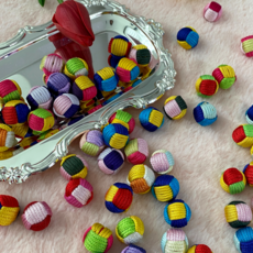 공기놀이 전통공기 전통놀이 5알 복주머니 set