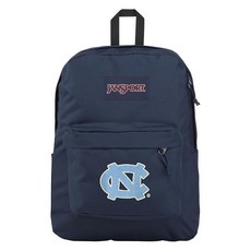 JanSport NCAA 공식 라이선스 백팩 슈퍼브레이크 플러스 패딩 처리된 15인치 노트북 슬리브 내구성이 뛰어나고 넓은 컴퓨터 가방 138510, North Carolina Tar Heels