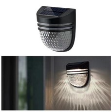 淘氣寶貝 LED太陽能花園燈 新品上市 氛圍燈 裝飾燈 新能源 戶外壁燈, A款|圓形|一個|盒裝