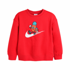 나이키 NSW 플리스맨투맨 토들러 레드 TRL121 UVF793