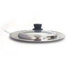 쉐프웨이 다용도 돔형 스텐 후라이팬 뚜껑 26cm부터 30cm까지 사용, 1개