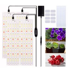 UrekaGo LED 영양 조명 패널 540개의 LED 3가지 모드 타이머 및 10가지 밝기 레벨이 있는 풀 스펙트럼 8.9 x 29.8 4개 실내 식물