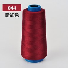 桃園熱賣 縫紉線 家用平車線 鎖邊寶塔線 40S/2 3000碼高速滌綸縫紉機線, 暗紅 044, 1個