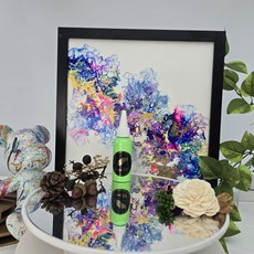 金羽毛 FLUID ART 流體顏料 極光發光炫亮手作夜光漆, 星空夜光綠,50ml, 1個, 無