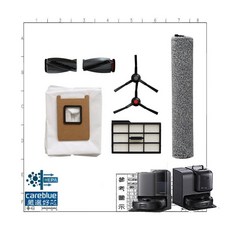 careblue 掃地機器人配件組 適用 eufy E25 E28 S1, 1套, 1入, 套裝