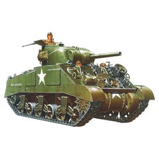 일본직구 타미야 밀리터리 미니어처 시리즈 미국 육군 M4 샤먼 전차 프라모델 35190, 타미야 135 밀리터리 미니어처 시리즈 N0.190 미, 1개