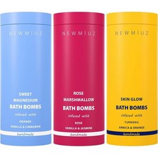 보습 핸드메이드 프리징 버블 배스 폭탄 선물 세트 3팩 - 생일 크리스마스 또는 스타킹 스터퍼를 위한 완벽한 셀프 케어, 1개