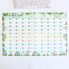 GEEKI 벽걸이 달력 캘린더 벽달력 벽 장식 인테리어 플래너 스케줄러 365일 일정 2025년도 연간 메모 패드 할일 목록 아젠다 오거나이저 체크리스트 가정 사무실, 한개옵션1, [06] Green