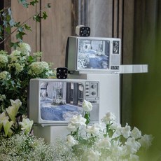 레트로 TV 카메라 인테리어 전시 촬영 흑백 화면 소품 LCD 텔레비젼 옛날 라이브 엔틱, E. 14인치 TV  카메라  USB 드라이브