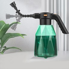 유니즈 2L 충전식 전동 분무기 계량형 농약분무기 전동 압축 자동 텃밭 화분 가꾸기, 크리스탈 그린, 1개