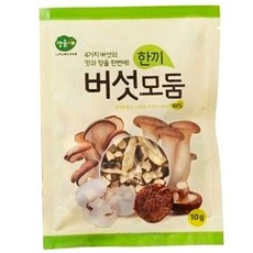 일품채 일품채 표고 새송이 느타리 양송이 모둠 한끼 버섯 10g 10팩, 1세트